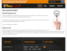 Tablet Screenshot of ideaincite.com